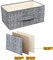 Sorbus Dresser with 4 Drawers - Bedside Furniture & Night Stand End Table Dresser with Steel Frame, Wood Top, Easy Pull Fabric Bins for Home, Bedroom Accessories, Office & Dorm